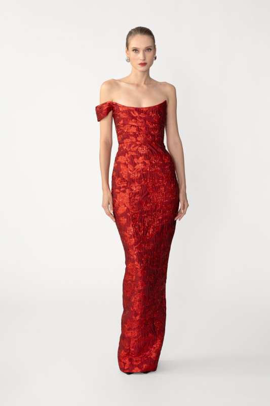 Jackson Jacquard Gown